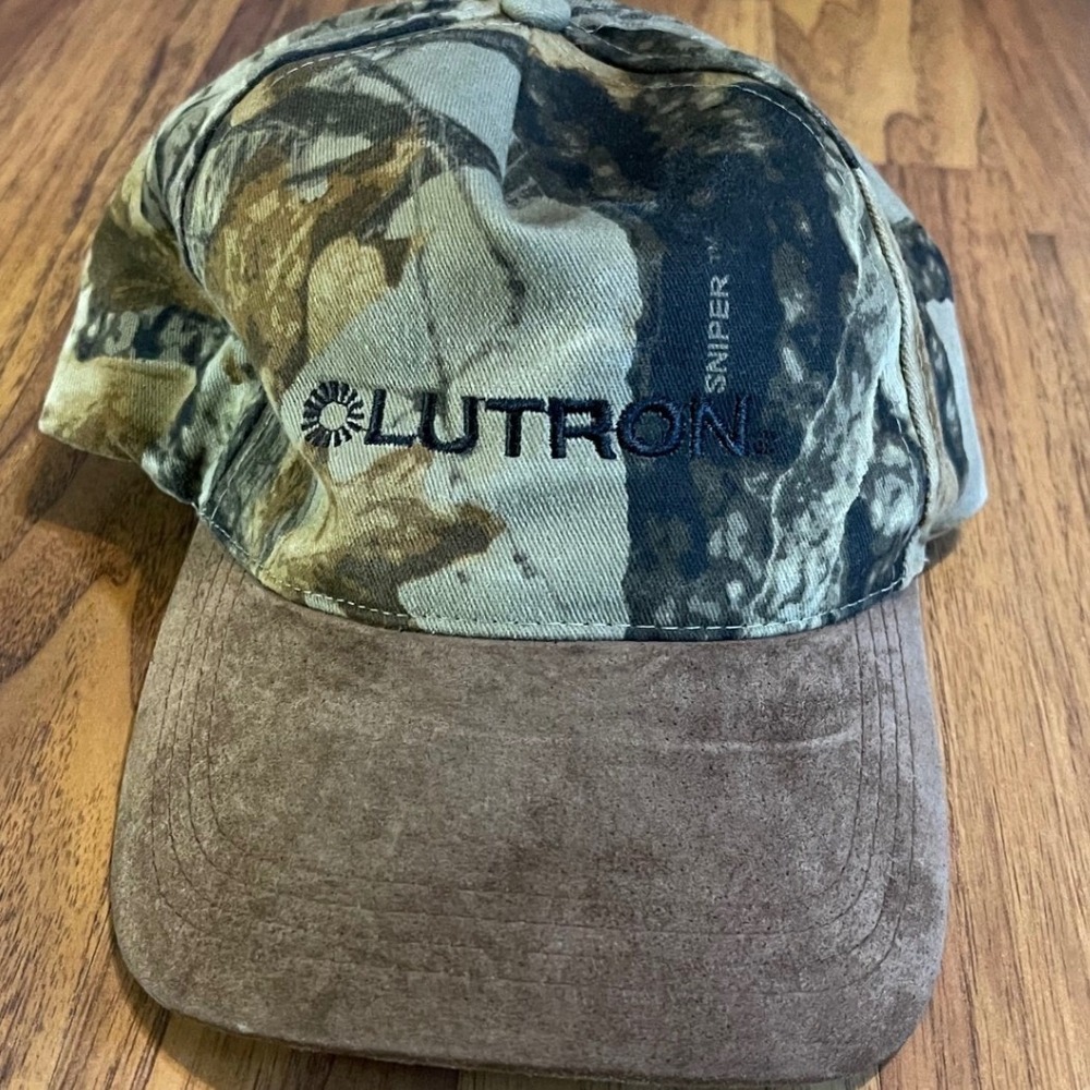 Lutron Sniper Camo Hat Mens OSFA Adjustable Suede Brim Brown Camouflage Daystone
